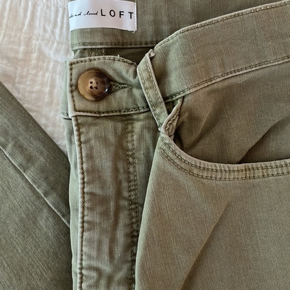 Loft Olive Green Jeans